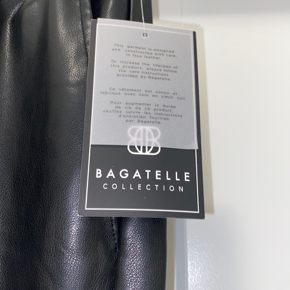 NWT! Bagatelle Faux-Leather Joggers - Picture 5 of 5